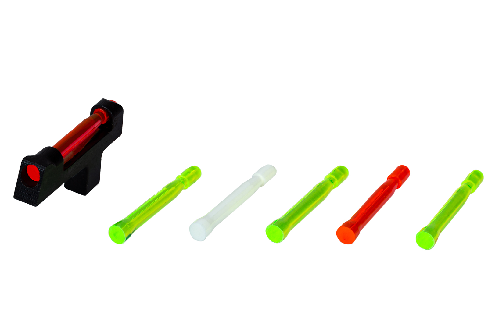 HiViz CT2009 Front Fiber Optic Sight For 1911 Pistols | Interchangeable LitePipes (Red, Green, White) | Tenon Style