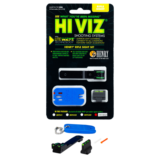 HIVIZ Fiber-Optic Sight Set for Henry Rifles (HHVS620)