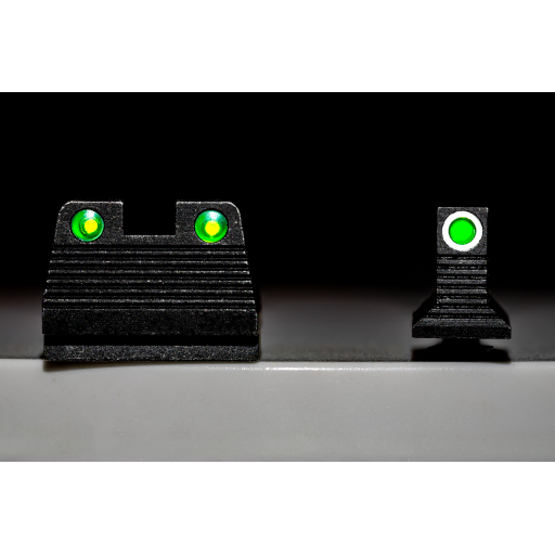HIVIZ Co-Witness Tritium Sight Set for Glock MOS